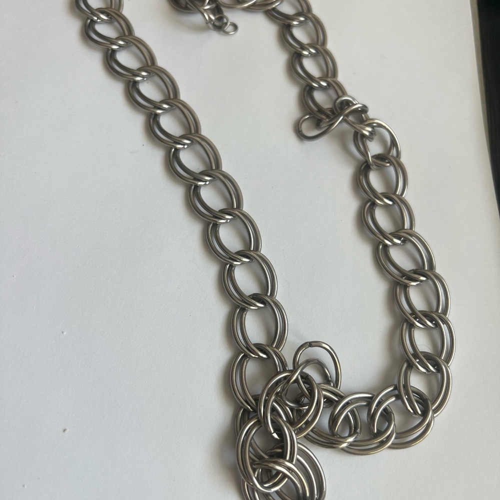 Costume jewelry silver chain